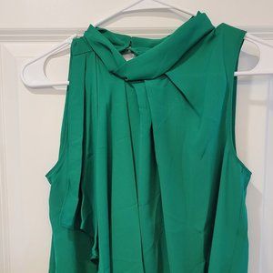 NWT Ann Taylor Womens Sleeveless Green Blouse